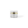 Custom Logo White Glass Bottle Cosmetic Lotion Bottle Set Luxury Jar Face Cream Glass Pump Bottle Skincare Packaging