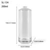 Custom Logo Printed Frost Surface Glass Bottle with Thick Base Round Shape and Pump Sprayer Seal for Packaging
