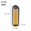 High-End 200ml Glass Perfume Bottle with Spray Pump Cap Custom Logo Screen Printing for Cosmetics & Fragrances